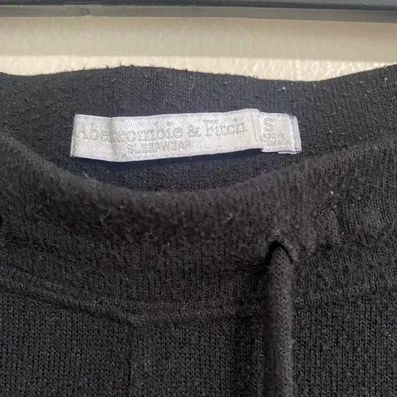 Abercrombie & Fitch Soft Black Lounge Pants Size Small - Picture 2 of 4
